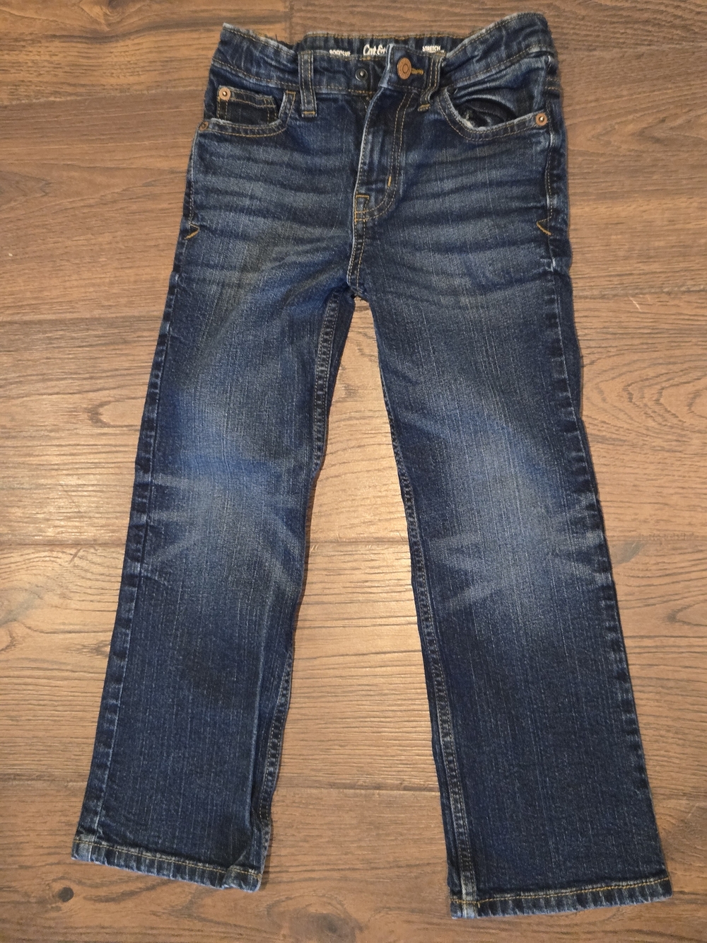 Cat & Jack Boys Dark Blue Bootcut Jeans Size 6